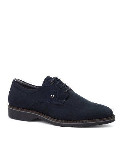 Blucher Serraje Liso Azul -MARTINELLI