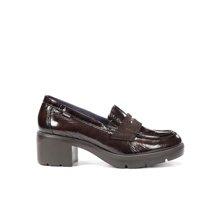 Mocasín Fugaz Charol Cafe-FLUCHOS