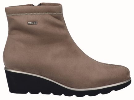 Botín Licra Plantilla Extraible Impermeable Taupe- D´CHICAS